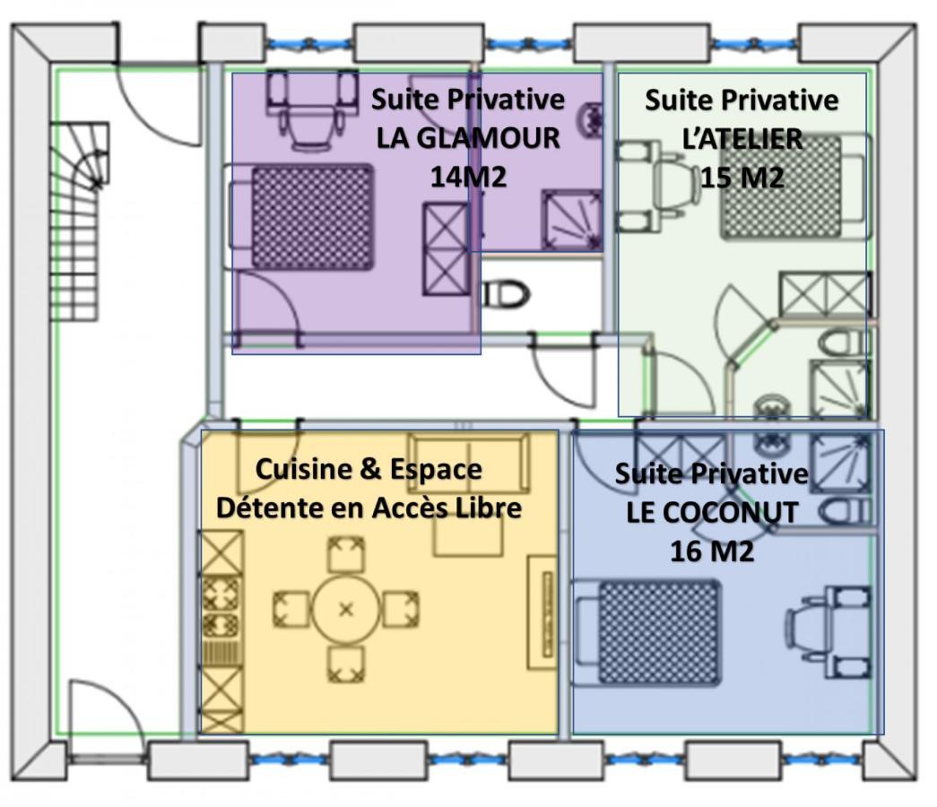 Le Convivial, Appartement Centre Ville Мюлуз Номер фото